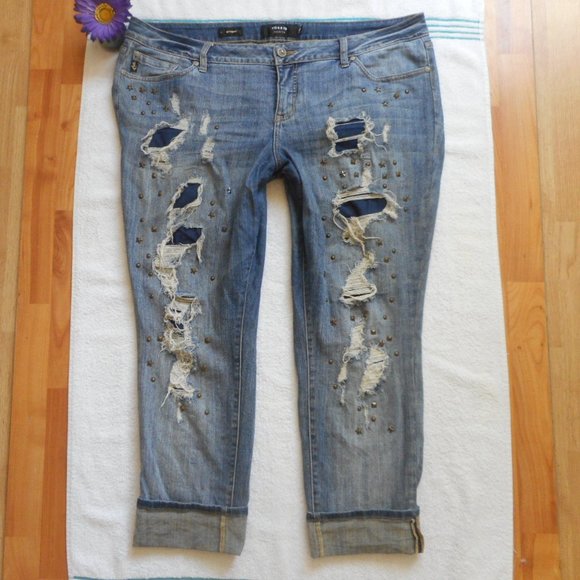 torrid Denim - 🌸SOLD🌸 TORRID JEANS Distressed Boyfriend Denim Size 20